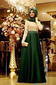 New Large Size Muslim Evening Dress Abaya Dubai Kaftan Turkish Elegant Islamic Wedding Hijab Dresses Abayas Clothing For Women