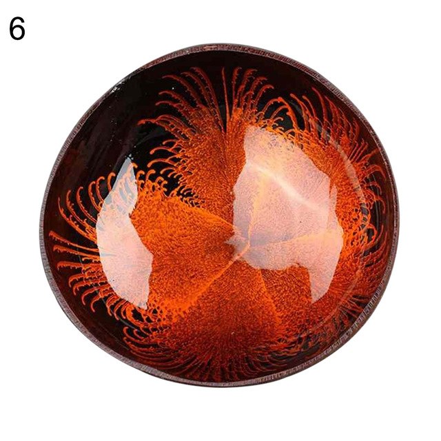 1pc Vintage Natural Coconut  Shell Bowl Key