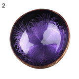 1pc Vintage Natural Coconut  Shell Bowl Key