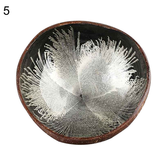 1pc Vintage Natural Coconut  Shell Bowl Key