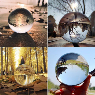 Clear Glass Crystal Ball Healing Magic Sphere